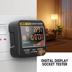 Digital Display Socket Plug Polarity Phase US/EU Check Voltage Detector Tester