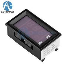 DC 100V 50A Digital Voltmeter Ammeter LED Amp Dual Voltage Meter Gauge Display