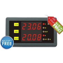 DC Programmable Meter Controller 0-200V 0-500A Volt Amp Power Ah Auto Shut Down