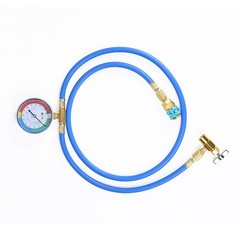For automotive R134A Charging Hose with 1/4 inch SAE Fitting and Gauge
