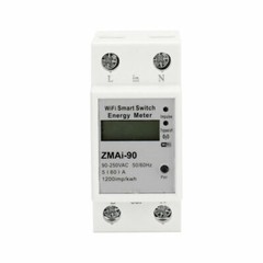 Single Phase Din Rail WIFI Smart Energy Meter Power Meter timer 90-250V 50/60Hz