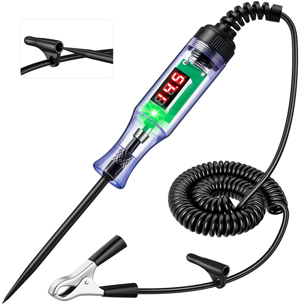 Automotive Test Light with 3-48V LED Digital Readout, Automotive Circuit Test…