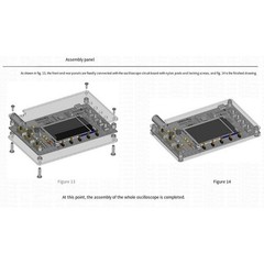 Learning Electronics DC 5V Oscilloscope 12-bit for ADC Accuracy 500kHz Bandwidth