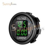 Digital Voltmeter Ammeter Volt Current Panel Meter for 12-24V Car Truck