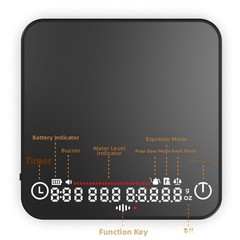 Kitchen Scale for Coffee Enthusiasts 2000g Capacity 0.1g Accuracy Dual Units