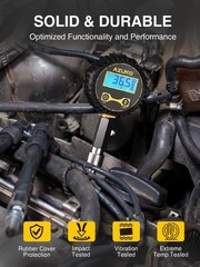 AZUNO Compression Tester Automotive, Digital Gauge Molded Case