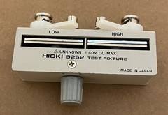 Hioki 9262 Test Fixture (+/- 40V DC Max)