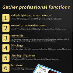 Liphontcta LED Lamp Bead TV Backlight Tester, Led Light Test Tool for All LED Li