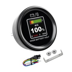 RL-BI069C DC 8V-65V Battery Indicator, Voltage Gauge & Hour Meter, Full-View …