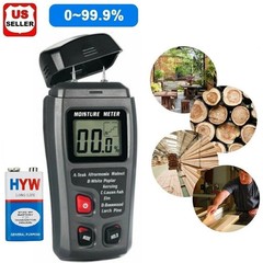 Digital LCD Wood Moisture Meter Detector Tester Humidity 0-99.9% Hygrometer Test