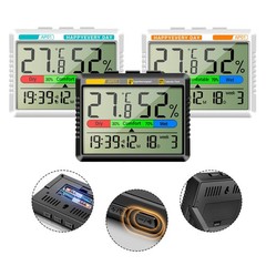Hygrometer Device for Home Comfort Monitoring with Multiple Functions Available
