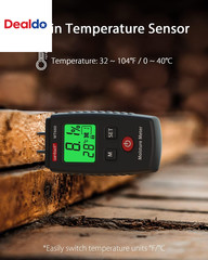 Pocket Wood Moisture Meter, Pin Type Water Leak Detector, Digital Moisture Teste