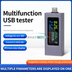 USB Type-C Tester DC Digital Voltmeter Current Indicator ﻿Meter Ammeter Detector