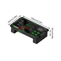 DC 7-100V Car Voltage Power Indicator Lead-Acid/Ternary/LiFePO4 Battery Monitor