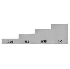 Thickness Stepwedge Calibration Block 4 Step 0.25 0.5 0.75 1mm 1018 Steel