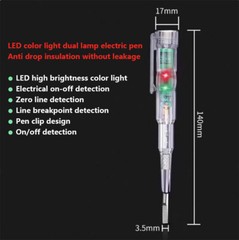 70-250V Electrician intelligent induction Test pen Dual/Single light Screwdriver