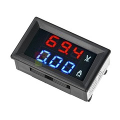 10PCS DC100 V10A Voltmeter Ammeter Blue & Red LED Amp Dual Digital Meter Gauge