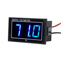 Waterproof LED Digital Battery Voltmeter Tester DC5130V Fits 12V/24V/36V