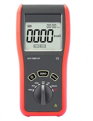 Portable Milliohmmeter with Working Current 100mA Max Test Range 0.1mΩ~40.0kΩ
