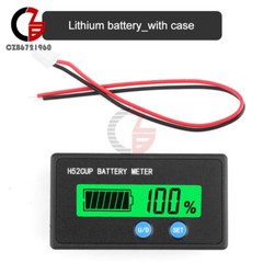 H52 Battery Capacity Indicator 12V-72V 3-20S Lead Acid Li-ion LiFePO4 Voltmeter