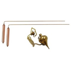 Rose Gold Copper Divining Rods for Water Detection and Geological Prospecting