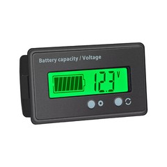 LCD Display DC Battery Monitor Meter 12v 24v 36v 48v 60v For Car RV Solar
