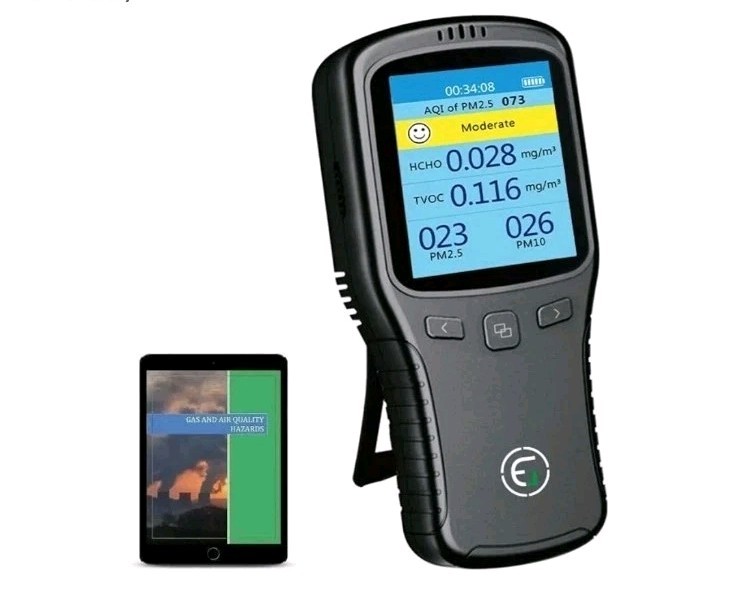 EG Air Formaldehyde Detector, Pollution Meter – Detect VOC Gas VOC, P2.5 2.5 m
