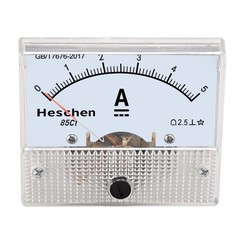 85C15V Rectangle Panel Mounted Voltage Meter Voltmeter Tester, DC 0-5V, Class…