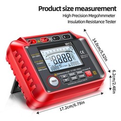 MH12 Insulation Resistance Meter with Backlit LCD Screen and Data Storage