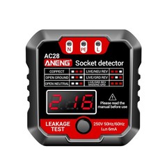 ANENG AC28 Digital Display Socket Tester Polarity Phase Pheck Detector US Plug