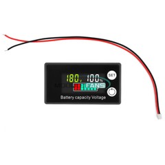 6133A Digital Power Meter DC8-100V LCD Voltmeter with Alarm Temperature Function