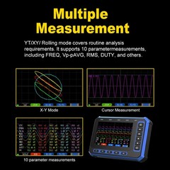 OS Portable 5-Channel Oscilloscope with 4.3 inch Color Display 1MHz BW