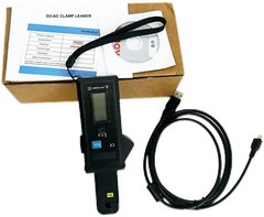 Portable AC DC Clamp Leakage Current Meter RS232 Interface Data Upload Function