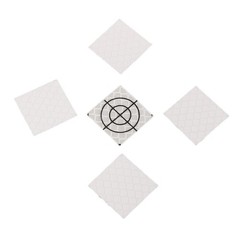 Reflective Target Reflector Acrylic Monitoring Total Station White 100pcs