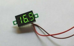 Volt Meter LED – Red, Green, Blue – DC 4-30V – 2X, 5X, 10X