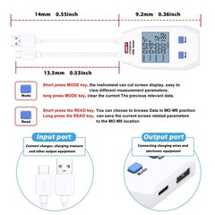 LCD USB Type C Digital Tester – Power Voltage Amps Meter Current Capacity Cable