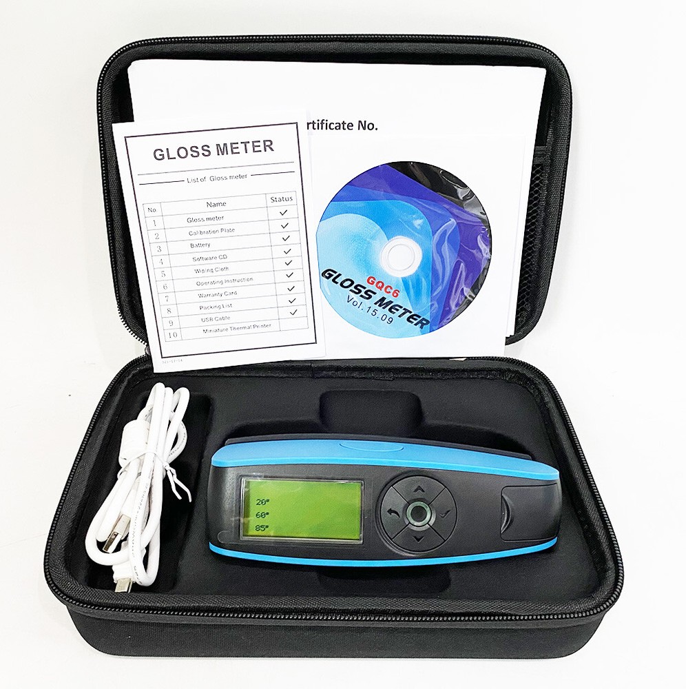 Triangle Gloss Meter with 20°60°85° Division Value 0.1GU Measuring Time 0.5S