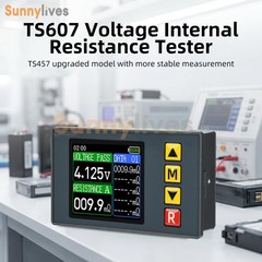 TS607 DC5V TFT Color LCD Voltage Internal Resistance Tester AC 4-Wire Method