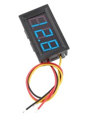 LED Digital DC Voltmeter with Convenient Wiring Reverse Connection Protection