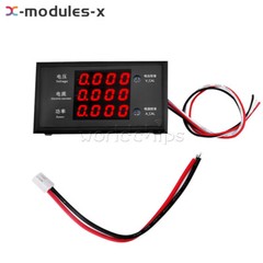 DC8V-12V 10A Digital Tube 4-digit Voltage Current Power Meter DC 0-500V 0-999W