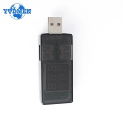 Dual USB Voltage Current Tester 3-9V 0-5A Battery Charger Meter Red+Blue
