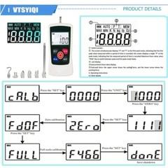 Digital Force Gauge Push Pull Force Gauge Meter Pull Force Testers 20Kgf 45Lbf