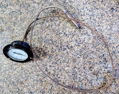 🗽 VINTAGE FARENHEIT US GAUGE CO. 2-1/2″ AD-6509 WITH CABLE AND BUBBLE
