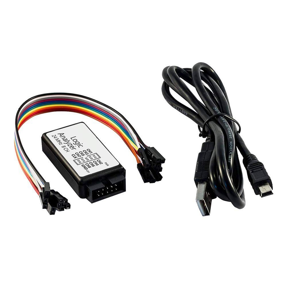 Logic Analyzer with USB Interface 24MHz 8 Channels for Protocol Debugging