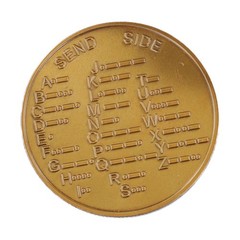 Educational Training Coin for Morse Code Practice Designed for Radio Hobbyists