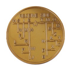 Educational Training Coin for Morse Code Practice Designed for Radio Hobbyists