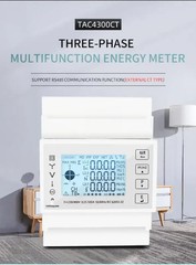3 Phase DIN Rail Energy Meter Electric Consumption Meter with 3x KCT24 100-400A