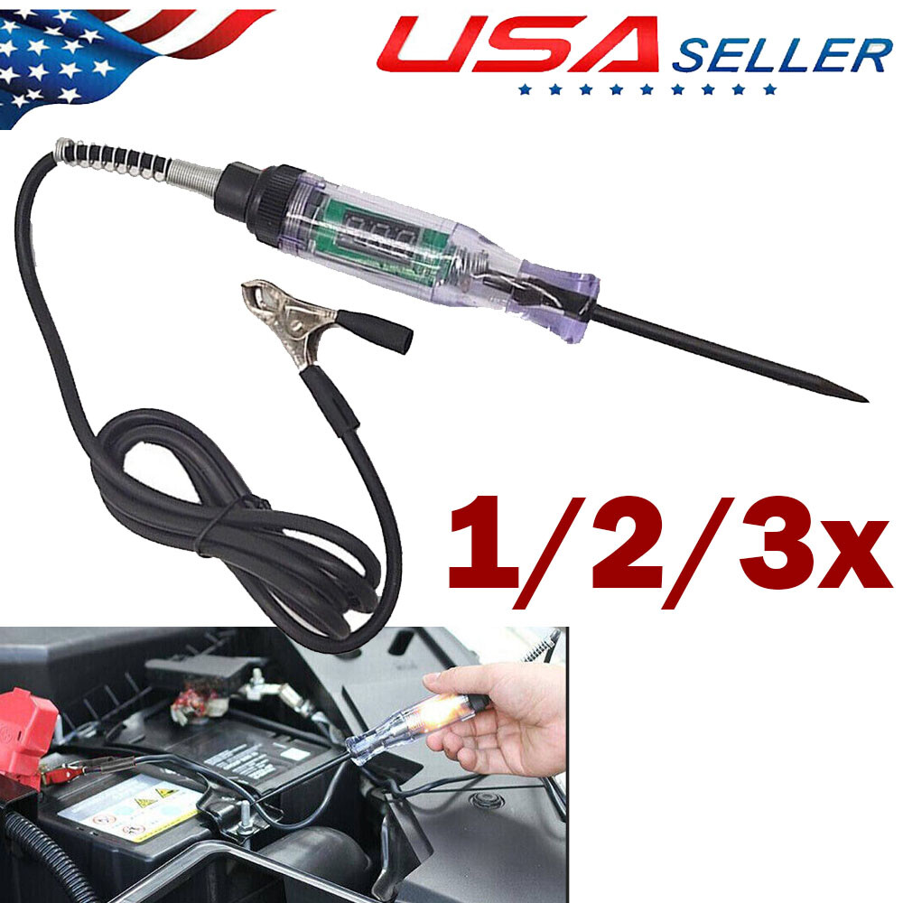 Digital Voltage Test Pen Probe 3V-48V DC Car Digital Electric Circuit Tester US