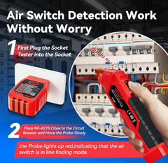 NOYAFA NF-827 Circuit Breaker Finder with GFCI Tester & Accessories