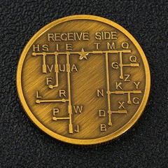 Educational Training Coin for Morse Code Practice Designed for Radio Hobbyists